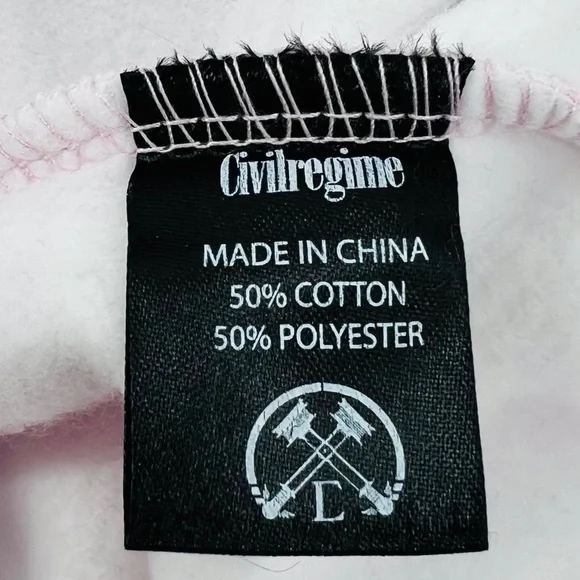 Civilregime Snakeskin Print Embroidered Floral Hoodie L Pink Black Cotton Blend - Picture 10 of 11